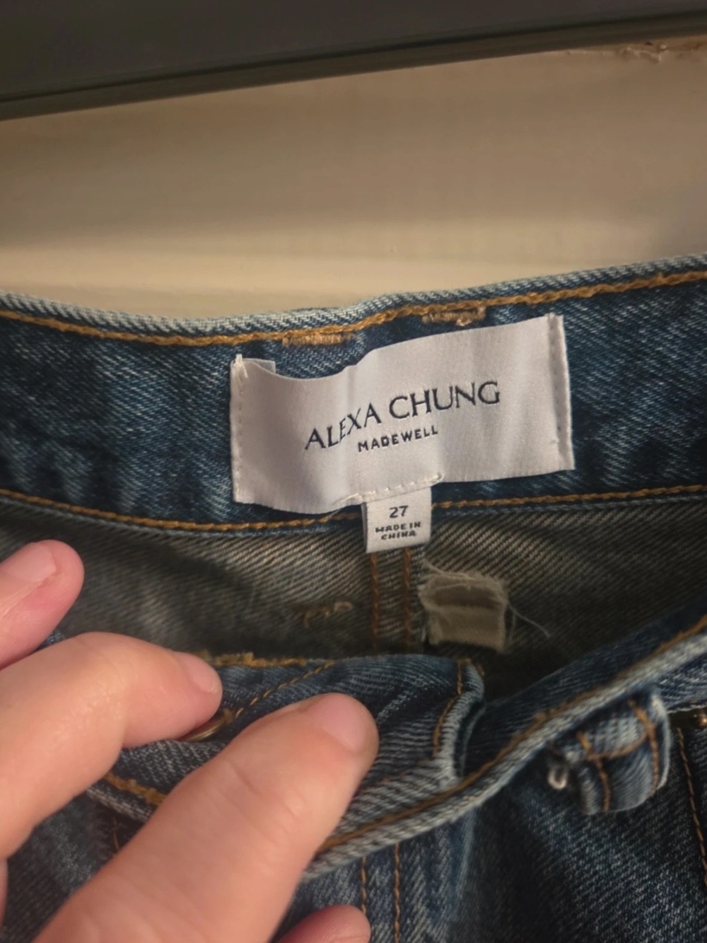 Madewell Alexa Chung Medium Blue High-Rise Women's Jeans